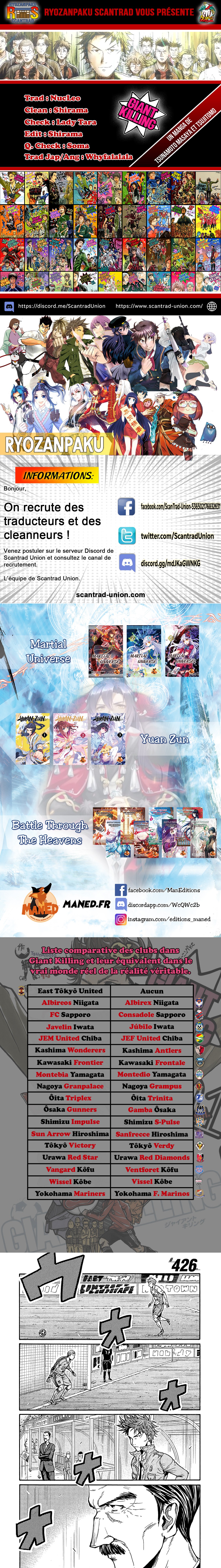 Read Giant Killing FRANCAIS Manga Online