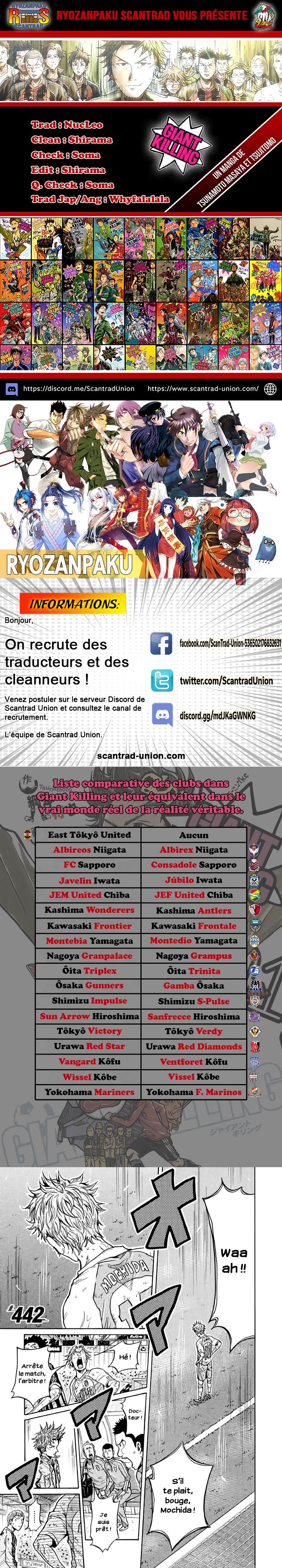 Read Giant Killing FRANCAIS Manga Online