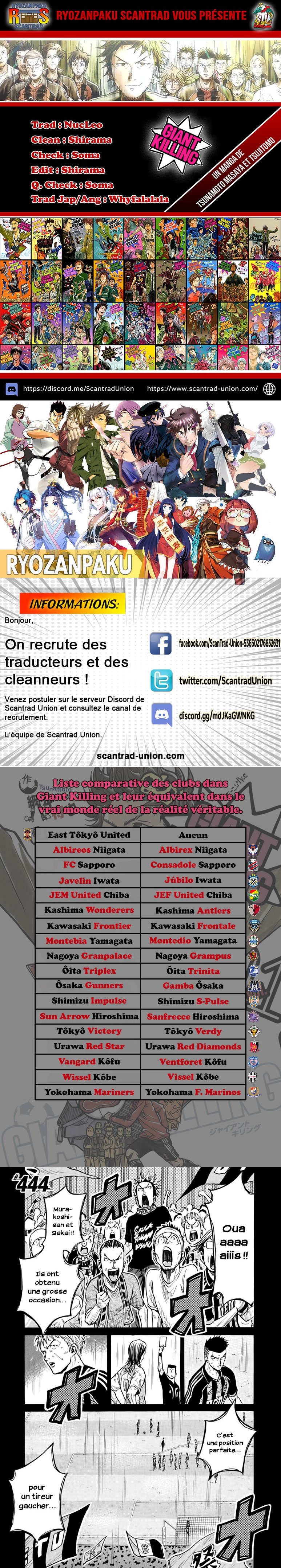 Read Giant Killing FRANCAIS Manga Online