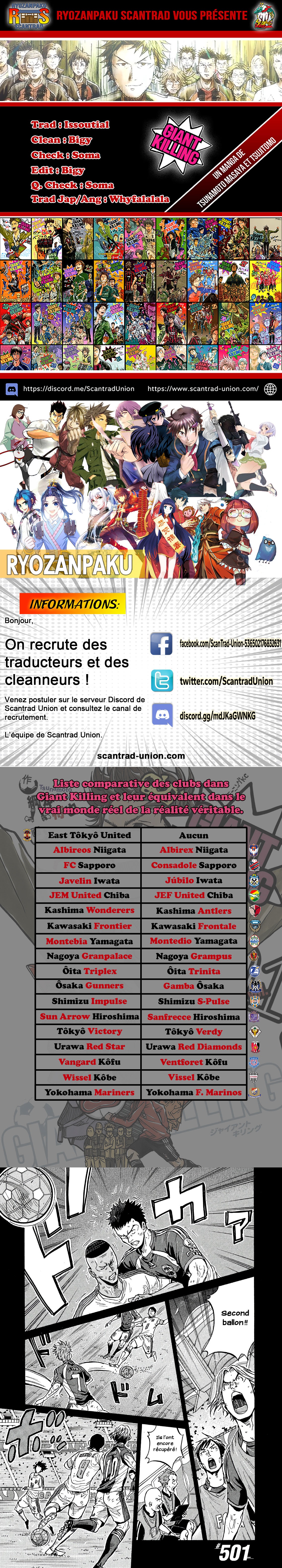 Read Giant Killing FRANCAIS Manga Online