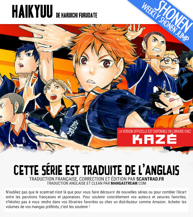 Read Haikyuu FRANCAIS Manga Online