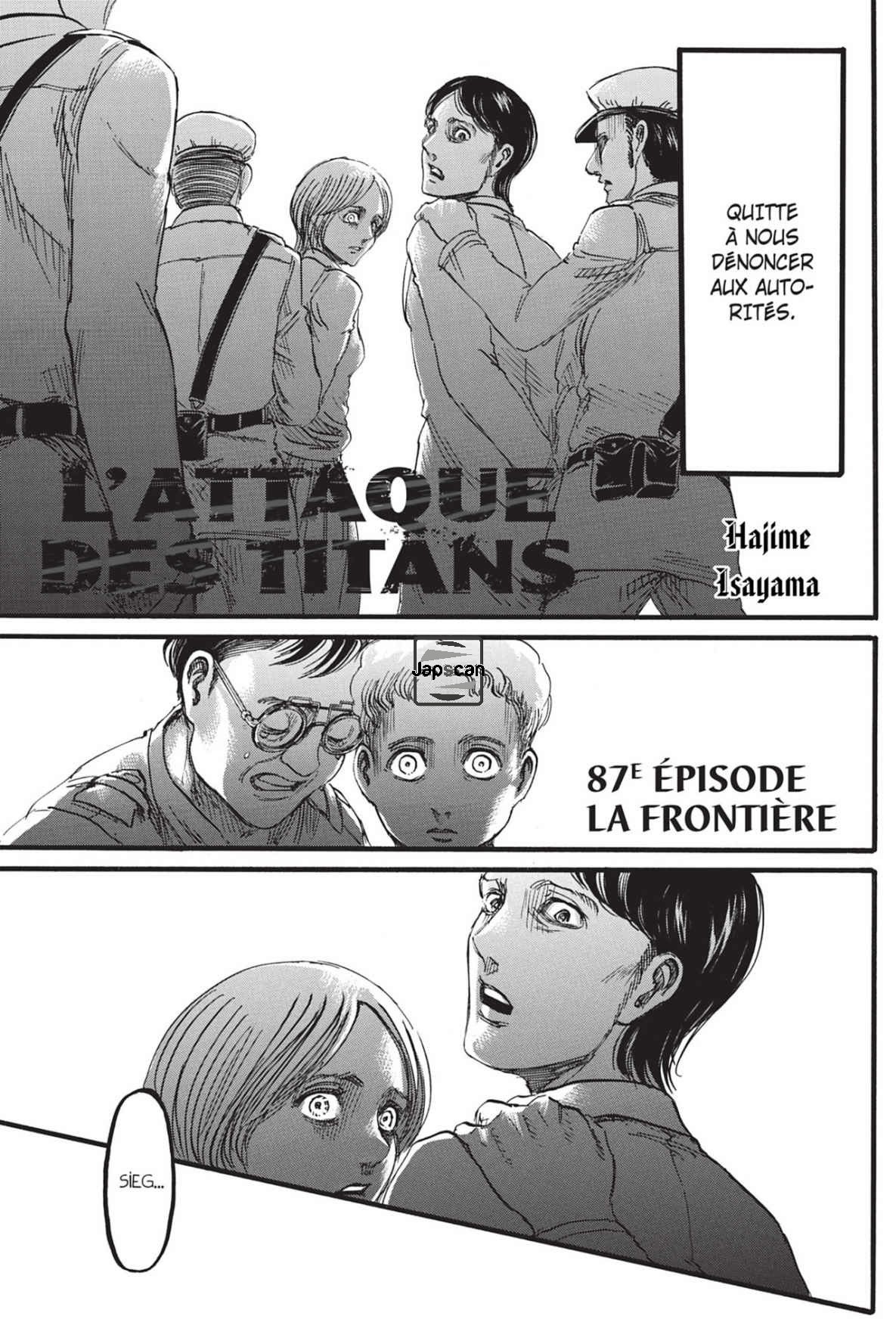 Read Shingeki no Kyojin FRANCAIS Manga Online