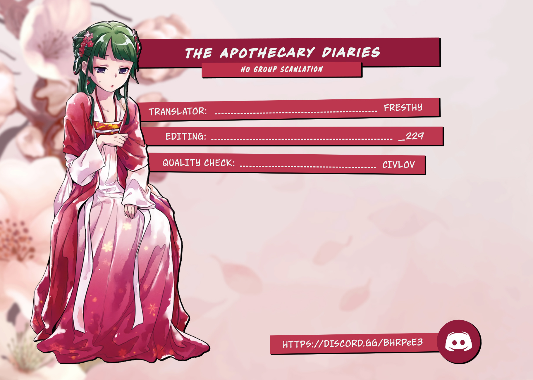 Read The Apothecary Diaries FRANCAIS Manga Online