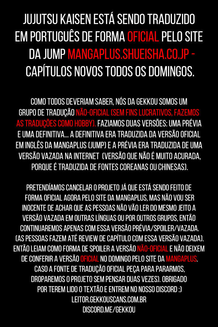 Read Jujutsu Kaisen Português Manga Online