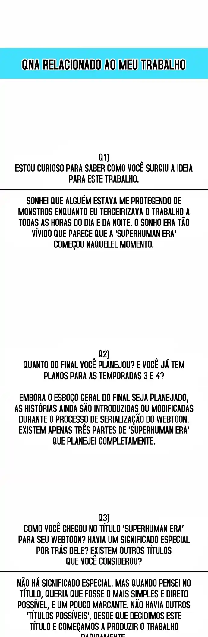 Read The Superhuman Era Português Manga Online