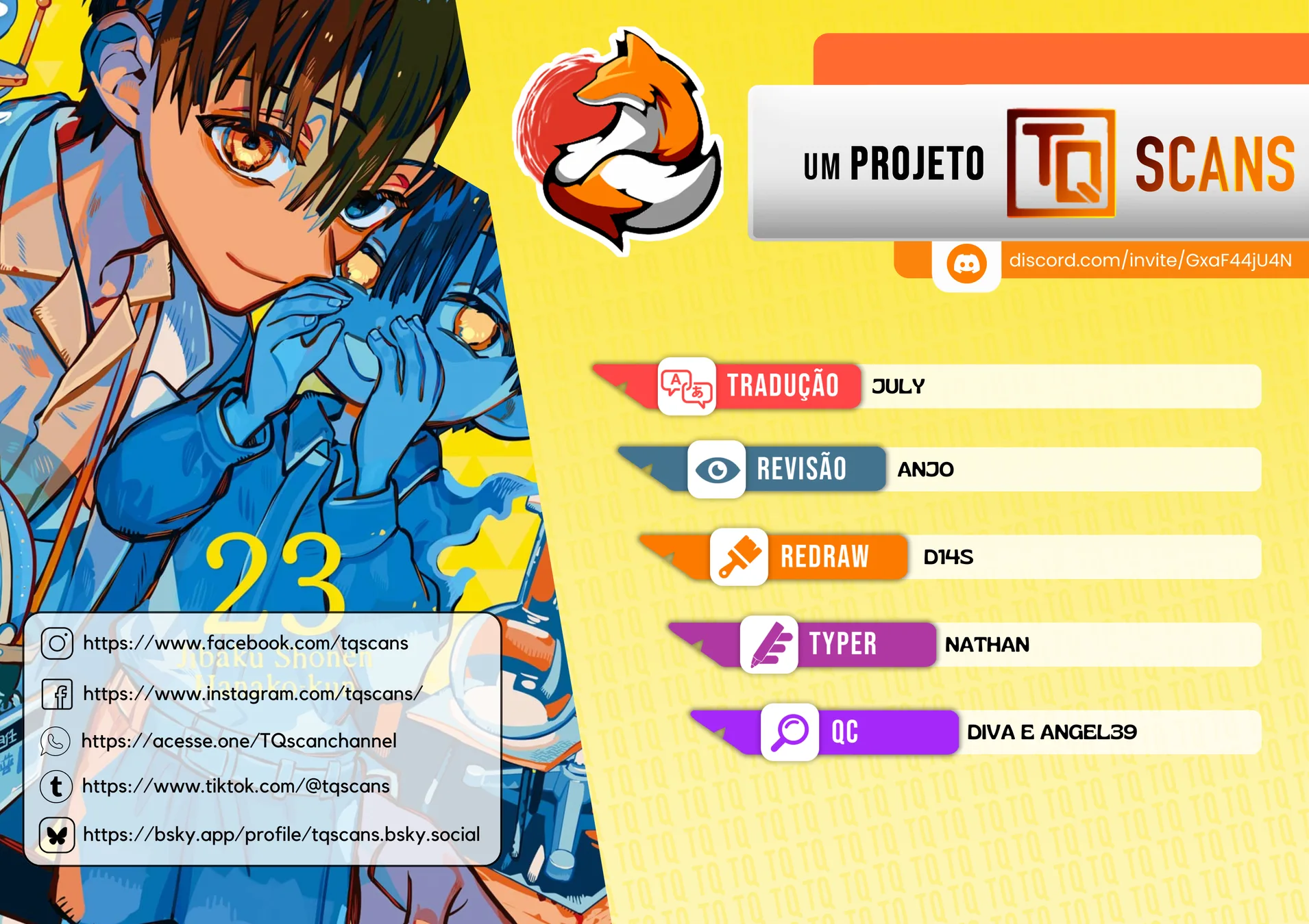 Read Toilet-bound Hanako-kun Português Manga Online